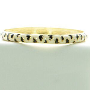 100% Authentic! KJL Kenneth Jay Lane Enamel Animal Print Bangle Bracelet